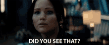 Did You See That Jennifer Lawrence GIF - Did You See That Jennifer Lawrence Katniss Everdeen GIFs
