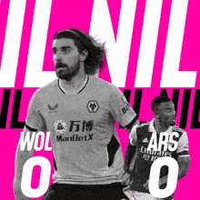an advertisement for wolves and arsenal soccer teams