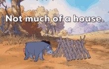 Eeyore Not Much Of A House GIF