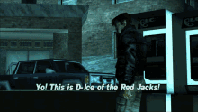Gtagif Gta One Liners GIF - Gtagif Gta One Liners Yo This Is D Ice Of The Red Jacks GIFs