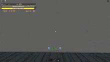 a screenshot of a video game with a safe zone icon