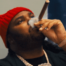 Smoking Tee Grizzley GIF - Smoking Tee Grizzley Idgaf Song GIFs
