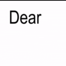 to my dear historia is written on a white background