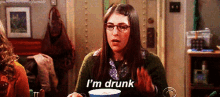 I'M Drunk GIF - Drunk Big Bang Theory Mayim GIFs