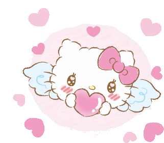 Hello Kitty Sticker - Hello Kitty Heart Stickers