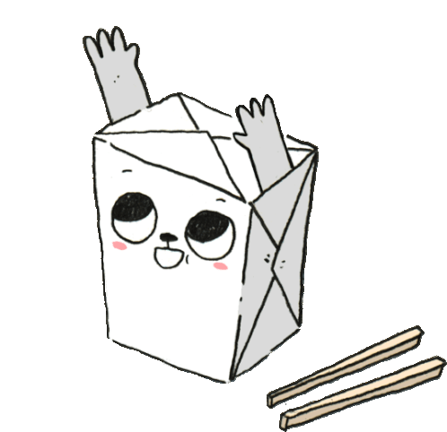 chinese takeout box drawing
