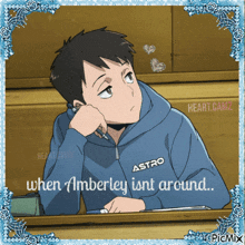 a picture of a boy wearing an astro sweatshirt