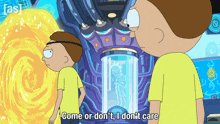 Come Or Don'T I Don'T Care Morty GIF - Come Or Don'T I Don'T Care Morty Rick And Morty GIFs