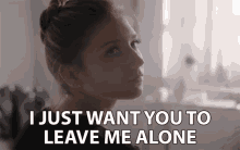 I Just Want You To Leave Me Alone I Want To Be Alone GIF - I Just Want You To Leave Me Alone I Want To Be Alone Leave Me Be GIFs