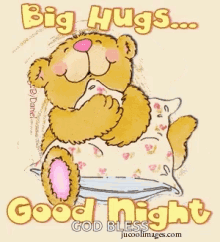Good Night Big Hugs GIF - Good Night Big Hugs Sweet Dreams GIFs