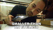 Smaller Than An Eyelash Derek Muller GIF - Smaller Than An Eyelash Derek Muller Veritasium GIFs