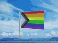 Pride Flag Pride Progress Flag GIF - Pride Flag Pride Progress Flag Waving Flag GIFs