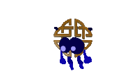 a drawing of a jellyfish with a chinese symbol
