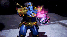 Marvel Vs Capcom Thanos GIF - Marvel Vs Capcom Thanos Hadoken GIFs