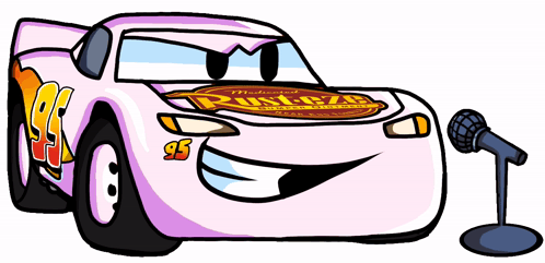 Lightning Mcqueen B-side Sticker - Lightning McQueen B-Side Cars Movie ...