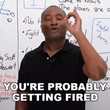 You'Re Probably Getting Fired James GIF - You'Re Probably Getting Fired James Engvid GIFs