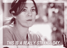 Greys Anatomy Meredith Grey GIF - Greys Anatomy Meredith Grey This Is A Really Strange Day GIFs