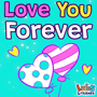 a lucas & friends greeting card with hearts and the words love you forever