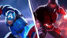 captain america and winter soldier are shown in a cartoon