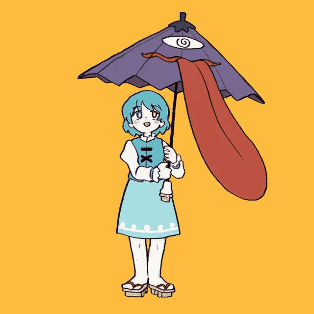 beware the umbrella left there forever ~ tatara kogasa Minecraft Skin