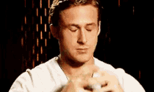 ryan gosling face palm ugh upset disappointed
