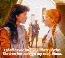 tand lo anne of green gables i shall never forgive gilbert blythe my soul