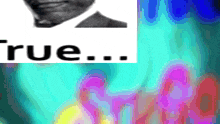 a black and white photo of a man with the words rue written above him