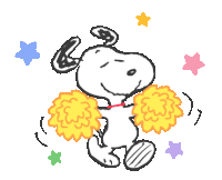 Cheer Snoopy Sticker