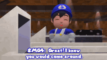 Smg4 Great I Knew You Would Come Around GIF - Smg4 Great I Knew You Would Come Around Supermarioglitchy4 GIFs