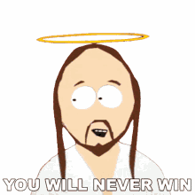 you will never win jesus christ south park s1e8 damien