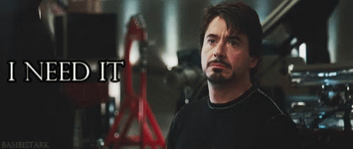 Stark I Need It GIF - Stark I Need It Robert Downey Jr GIFs