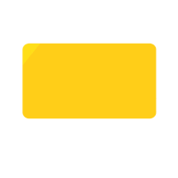 a yellow card with the letter br on the corner