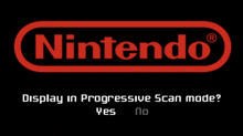 a nintendo logo with a black background