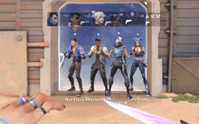 a group of people standing in front of a window with nyxstazy shyrius04 09 lulustazy juparia