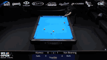 a pool table with the word diamond on the top of it
