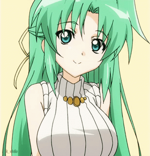 Lexica - A anime girl, green eyes with white hair, very cute