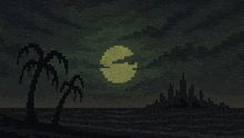 a pixel art drawing of a ghost with the word gm above him