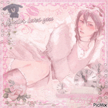 a picture of a girl with the words freder loves you written on it