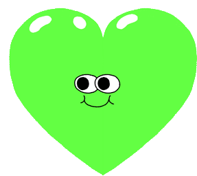 Green Heart Heart Beat Sticker - Green Heart Heart Beat Smile Stickers