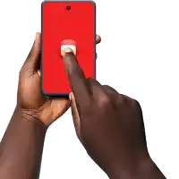 a person 's hand is holding a cell phone with a youtube logo on the screen