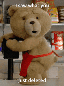I Saw What You Deleted Humping Bear GIF - I Saw What You Deleted Humping Bear Ted Twerking GIFs