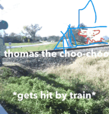 Thomas Train GIF - Thomas Train Gets Hit By A Train GIFs