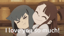 Little Witch Academia Love You GIF - Little Witch Academia Love You Hugs GIFs
