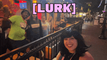 a group of people are posing for a picture with the caption lurk1