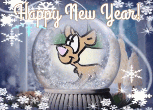 Happy New Year Snow Globe GIF - Happy New Year Snow Globe - Discover ...