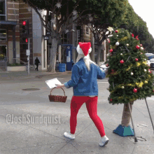 Walking Josh Sundquist GIF - Walking Josh Sundquist Christmas Tree GIFs