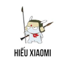 a cube with a cartoon character on it and the word xiaomi on it