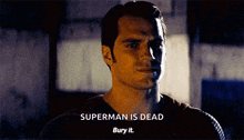 Batman V Superman Bury It GIF