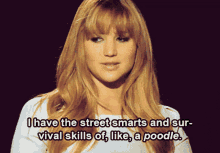 Jennifer Lawrence Poodle GIF - Jennifer Lawrence Poodle Street Smarts GIFs