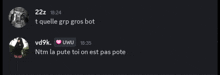 a screenshot of a conversation between two people